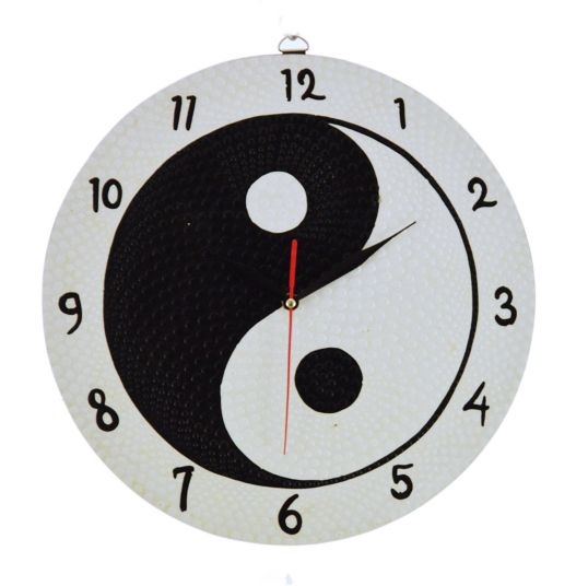 OROLOGIO TONDO BIANCO/NERO