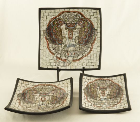 VASSOI SET 3 PZ. IN MOSAICO