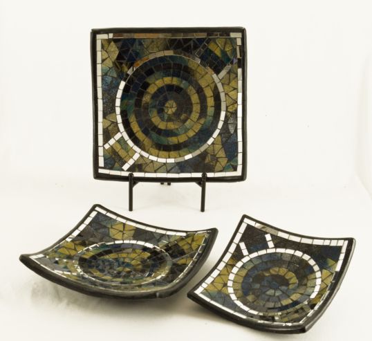 VASSOI QUADRATI SET 3 PZ