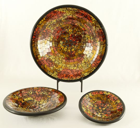 VASSOI MOSAICO TONDI SET 3PZ