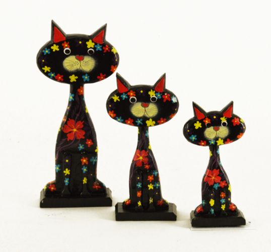 GATTINI NERI SET 3 PZ.