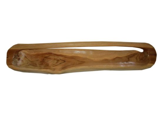 VASSOIO IN LEGNO NATURAL CON MANICO CM 55X16 ****