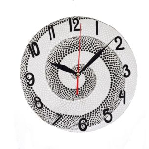 OROLOGIO TONDO BIANCO/NERO