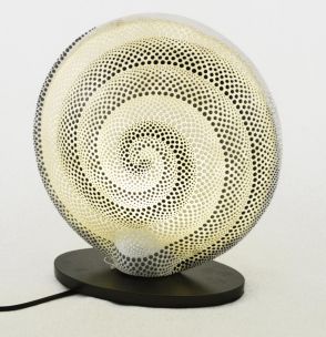LAMPADA TONDA BIANCA/NERA
